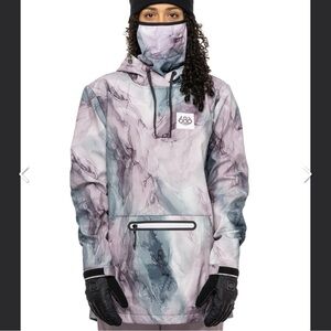 686 Marble Pattern Hoodie in Purple and Blue Dusty Orchid Marble
